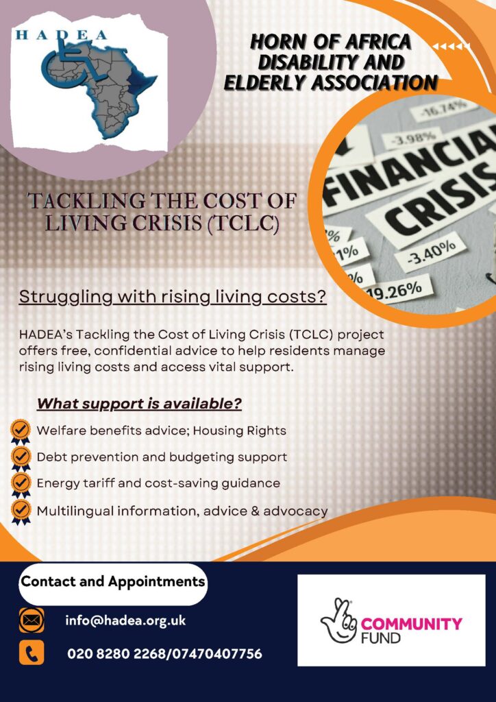TACKLING THE COST OF LIVING CRISIS (TCLC) - Do Something Good