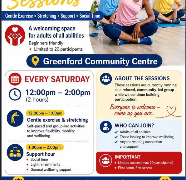Free Community Wellbeing Sessions (Drop-In Support)